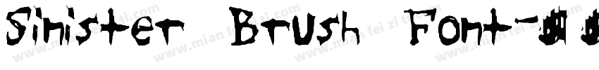 Sinister Brush Font字体转换